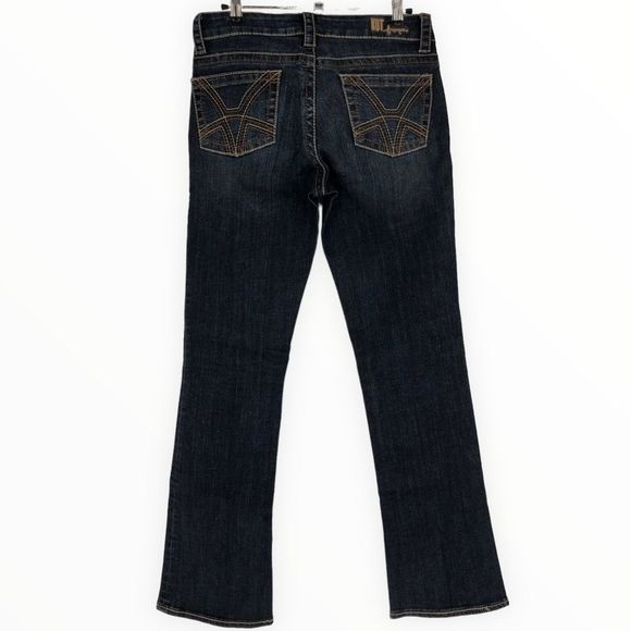 Kut from the Kloth Dark Denim Contrast Stitch Nicole High Rise Bootcut size 4 - Picture 7 of 12